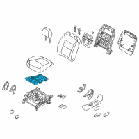 OEM Kia Sorento Heater-Front Seat Cushion Diagram - 881902P020