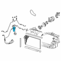 OEM 2004 Buick Park Avenue Accumulator Asm, A/C Diagram - 1132773