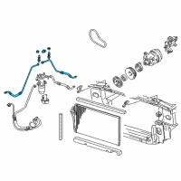 OEM 1997 Buick Park Avenue Tube Asm-A/C Evaporator Diagram - 25701691