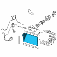 OEM 1997 Buick Park Avenue Condenser Asm, A/C Diagram - 52484260