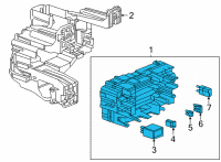 OEM Cadillac CT5 Fuse Box Diagram - 85131683