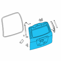 OEM 2017 GMC Yukon Lift Gate Diagram - 84525979