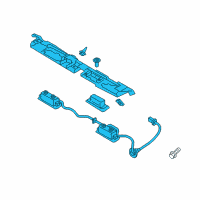 OEM Kia Lamp Assembly-License Plate Diagram - 925003T000