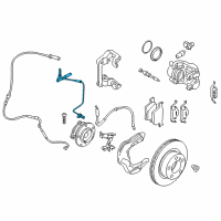 OEM BMW 330i Front Abs Wheel Speed Sensor Diagram - 34-52-6-869-320