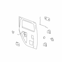 OEM 2003 Hummer H2 Lock Rod Diagram - 15189247