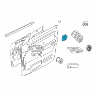 OEM Ford Mirror Switch Diagram - 7L2Z-17B676-AA