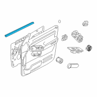 OEM Mercury Mountaineer Belt Weatherstrip Diagram - 8L2Z-7821456-A