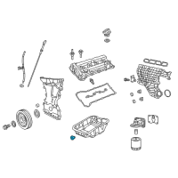 OEM 2017 Jeep Wrangler Plug-Oil Drain Diagram - 6513414AA