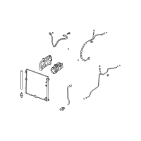 OEM 2008 Cadillac SRX Lower Hose Seal Diagram - 25740416