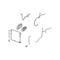 OEM 2007 Cadillac SRX AC Tube Seal Diagram - 25740418