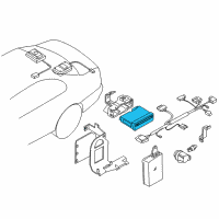 OEM 1998 BMW 740iL Navigation System Control Module Diagram - 65-90-6-908-313