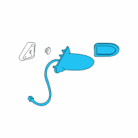 OEM 2000 Pontiac Bonneville Mirror Assembly Diagram - 25736282