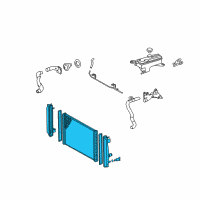 OEM 2006 Toyota RAV4 Radiator Assembly Diagram - 16400-31420