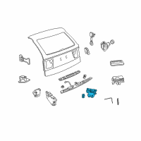 OEM 2009 Saturn Astra Lock Diagram - 13188852