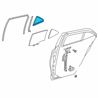 OEM 2020 Toyota Corolla Glass Weatherstrip Diagram - 68188-12380