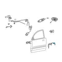 OEM 2004 Hyundai Elantra Switch Assembly-Door Unlock, LH Diagram - 95762-38000