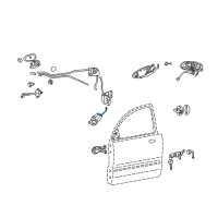 OEM 2003 Hyundai Sonata Rod-Front Door Actuator LH Diagram - 81373-38000