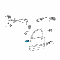 OEM 2001 Kia Optima Hinge Assembly-Door Upper RH Diagram - 7932038000