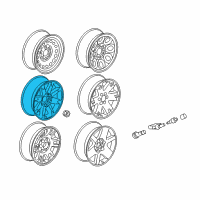OEM GMC Yukon Wheel Diagram - 9595662