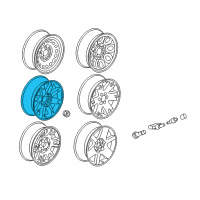 OEM 2012 GMC Sierra 1500 Wheel Diagram - 9595662