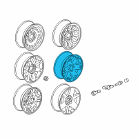 OEM GMC Yukon XL 2500 Wheel Diagram - 9596387