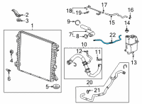 OEM 2021 GMC Sierra 2500 HD Inlet Hose Diagram - 84645087