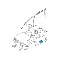 OEM Oldsmobile Bravada Side Sensor Diagram - 15077444
