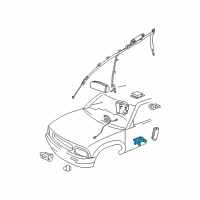 OEM GMC Envoy XL Side Sensor Diagram - 15077444