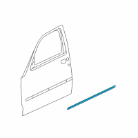 OEM Dodge Nitro Molding-Front Door Diagram - 1BS48TZZAB