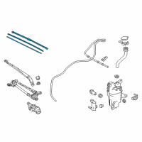 OEM 2015 Lexus NX200t Front Wiper Blade, Right Diagram - 85212-78011