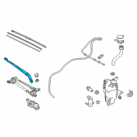 OEM Lexus NX300 Windshield Wiper Arm Assembly, Right Diagram - 85211-78010