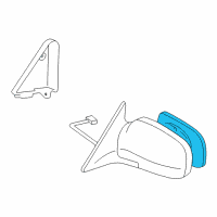 OEM 1998 Toyota RAV4 Outer Rear View Mirror Sub Assembly, Right Diagram - 87931-42150