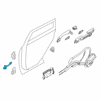 OEM 2020 Nissan Rogue Sport Link-Check, Rear Door Diagram - 82430-4EA0A