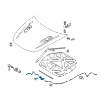 OEM 2020 Kia Stinger Hood Latch Assembly Diagram - 81130J5000
