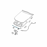 OEM 1998 Oldsmobile Cutlass Rod Asm-Hood Hold Open Diagram - 22602356