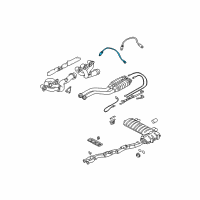 OEM 2001 BMW M3 Oxygen Sensor Front Diagram - 11-78-1-743-994