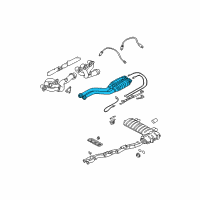 OEM 2006 BMW M3 Exhaust System, Front Diagram - 18-10-7-832-909