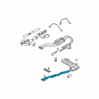 OEM 2005 BMW M3 Intermediate Pipe Diagram - 18-10-7-832-313
