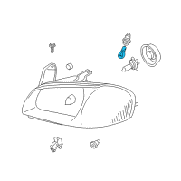 OEM Infiniti M45 Bulb Diagram - 26272-89917