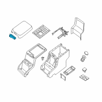 OEM 2019 Nissan NV1500 Latch Assembly Console Diagram - 96927-1PA0A