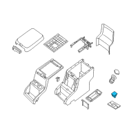 OEM 2018 Nissan Titan XD Outlet-120V Diagram - 25327-1PA0A