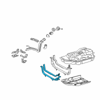 OEM 2012 Toyota Highlander Fuel Tank Strap Diagram - 77601-48060