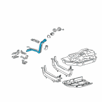 OEM 2010 Toyota Highlander Filler Pipe Diagram - 77201-48231