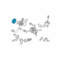 OEM Pulley, Water Pump Diagram - 19224-RNA-A02