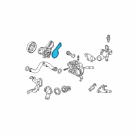 OEM Honda Gasket, Water Pump Diagram - 19222-RNA-A00