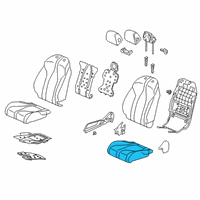 OEM 2020 Acura RDX Pad Complete R, Front Cushion Diagram - 81137-TJB-A21