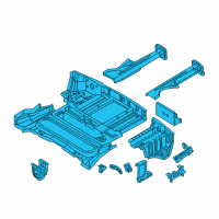 OEM 1999 BMW Z3 Trunk Floor Diagram - 41-12-8-413-719