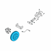 OEM 2009 Cadillac SRX Rotor Diagram - 19303819