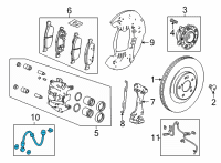 OEM 2022 Acura MDX HOSE SET, R. FR Diagram - 01464-TYA-A00