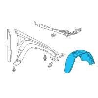 OEM 2017 Jeep Grand Cherokee SILENCER-WHEELHOUSE Inner Diagram - 55079293AL